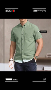 Mens Oxford Cotton Slim Fit Short Sleeve Shirt S to 4XL Casual Summer Office Style