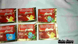 Bungkus Kopi Good Day Pokemon untuk Kerajinan Tangan/Prakarya/untuk Ecobrick | Harga tertera untuk 10 biji bungkus kopi Good Day