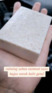Sabun Mandi Oatmeal Goats Milk Soap Moisturizing Scrub Dead Skin Cells Antiaging Natural Organic