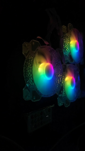 New COOLMOON High Quality RGB FAN 12CM 6PIN INTERFACE QUITE COOLING CASE FAN 3IN1 KIT