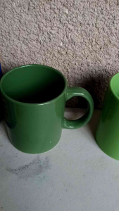 3pcs.Dark Green13oz Ceramic Coffee MugsMicrowaveableDishwasher Safe