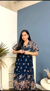 Daster Chibi Terbaru Bahan Rayon Resleting Depan Busui Daster Viral