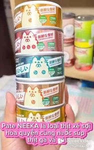 Pate Neeka Cho Mèo Chó Mọi Lứa Tuổi Bổ Sung Dinh Dưỡng Thơm Ngon Lon 85g