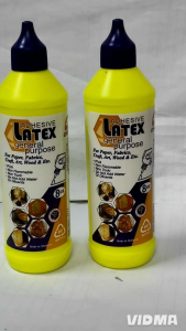 Lt 1122 Latex PVA White Glue 320ml - Adhesive Latex General Purpose - For Paper Fabric Craft Art Wood & More - 8+ Age - Yellow Bottle - Two Pack
