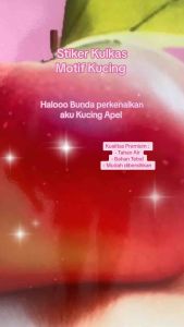 Stiker Kulkas 1 Pintu dan Sticker Kulkas 2 Pintu Kucing Apel