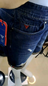 Celana Jeans Pria Straight Blue Brown Dark & Ringkels Permanen Terbaik