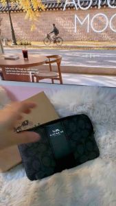 Single Zip Monogram Wristlet for Phone