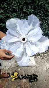 Artificial Flower / Kap Bunga Dekorasi / Bunga Hias / Giant Flower Premium / Kelopak Bunga Dekorasi bahan kain organdi