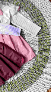 Setelan Mini Dress Anak Perempuan 1-6 Tahun Setelan Anak Perempuan Bahan Hornet Knit