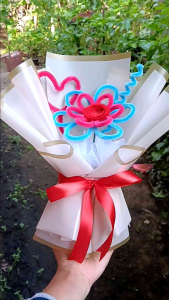 Buket Bunga kawat bulu cocok untuk acara perpisahan/wisuda/hadiah ulang tahun/hampers