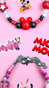 Gelang Minnie&Mickey (13cm) 2pcs: Aksesoris Disney Berkualitas Tinggi