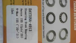 Steam bearing komstir racing aerox 100% original daytona kode 4913