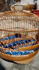 lồng nuôi chim cu gáy size 34 làm từ tre già - Lazada