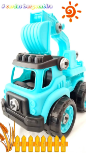 mainan mobil ekskavator obeng
