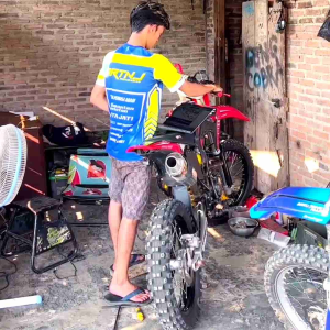 Knalpot Norifumi ROCKET 4 Bore Up Semi Bending KLX 140 KLX 150 CRF 150L WR 155 DTRACKER 150