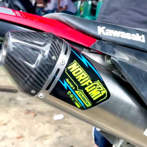 Knalpot Norifumi ROCKET 4 Carbon Semi Bending KLX 140 KLX 150 CRF 150L WR 155 DTRACKER 150