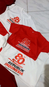 KAOS AGUSTUSAN 80TH MERDEKA 1945 KAOSMERDEKA KAOSOBLONG