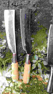 Pisau Daging Tahan Lama: Gagang Kayu & Besi