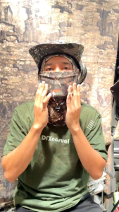 topi rimba camo topi petani& mancing+masker ninja