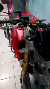 visor cb150r model ninja windshield cb150r bahan akrilik tebal 2mm inc baud 2/4 cut laser rapih