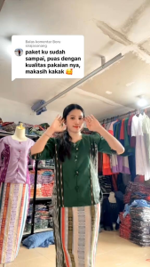 Set stelah bahan brokat semiprancis premium