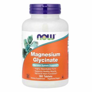 NOW Foods Magnesium Glycinate 90s 180s Tablets