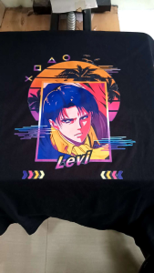 Kaos distro karakter anime Levi Attack on Titan