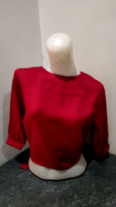 BLOUSE MAROON PITA BELAKANG IMPORT BANGKOK (Ld 90 cm)