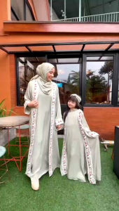 TERBARU GAMIS COUPLE KAFTAN IBU DAN ANAK A06