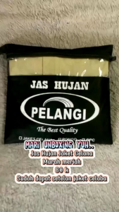 RAINCOAT KEREN JAS HUJAN BHN PVC BERKETEBALAN 025 JAS HUJAN PRIA/WANITA
