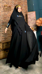 Belifi Hilya Syari | Set Syari Premium | Gamis Ceruty Babydoll