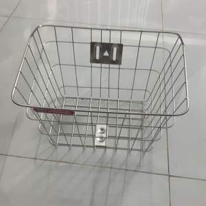 Rổ inox cho xe đạp phổ thông 24-26-27inch ( tặng nẹp ốc gắn)