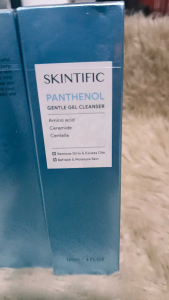 SKINTIFIC Anti Acne Facial Wash Panthenol Gentle Gel Cleanser 120ml Calms Acne Oil Control Smooth & Soften