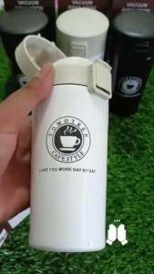 Thermos Coffee Termos Kopi Panas Dingin Tumbler Kopi Stainless Steel 380ml Q2 8380 free BPA Bubble Wrap