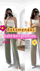 celana cewek kulot knite hornet premium celana wanita