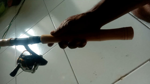 gagang joran kayu +reelseat
