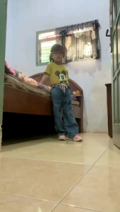 Celana Jeans Cargo Panjang Anak Perempuan Usia 2-9 Tahun