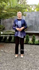 BAJU BATIK WANITA MODERN HANA GENES MLXL.3L.4L.5L PEKALONGAN KOTA BATIK