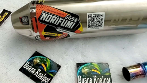 Knalpot Norifumi Rocket 4 Kompetisi CRF ALL KLX DTRACKER WR TIGER TRAIL SCORPIO TRAIL full system tinggal pasang saja sudah PNP. Leheran full stainless blue chrome