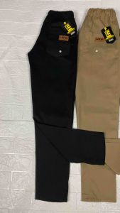 Celana chinos panjang anak tanggung usia 13-17 tahun KAIN TWILL STRETCH PREMIUM