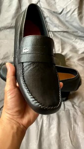 Sepatu Pria Kulit Slip On Pantofel Loafer Hitam