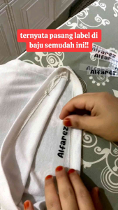 Stiker Nama Baju Sablon Setrika  Label Nama cocok untuk baju sekolah atau pondok pesantren isi 50Pcs