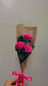 CROCHET MINI ROSES BOUQUET