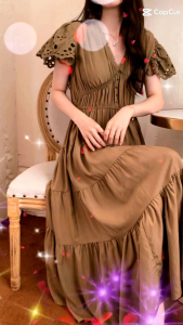 TM 58400 Dress Doralis tiered midi dress import