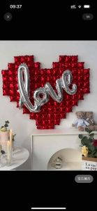 2024Love balloon aluminum foil 4 colors 70 * 104cm Valentines Day lang