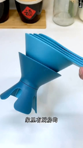 🇲🇾Readystock🇲🇾 Multifunctional Funnel 折叠多功能漏斗 Reusable Funnel Filter Egg White Separator Kitchen Tools 六合一