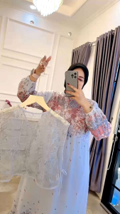 Dress Jenia - Ceruty Full Furing Mix Rompi Premium Ld 110 Pj 135