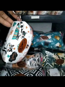Dompet Mini Wanita/Koin by Enbi bahan kanvas motif terbaru dengan model Elegan Dompet wanita terbaru 2025