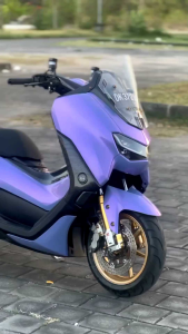 sticker skotlet motor warna biru lembayung / scotlite abu lembayung / skotlet magic lembayung