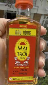 Dầu nóng Mặt Trời chai 60ml hỗ trợ nhức mỏitê thấp đau lưngcảm
